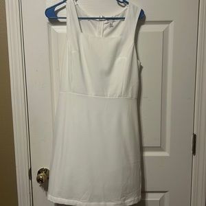 She +Sky white short sleeve dress